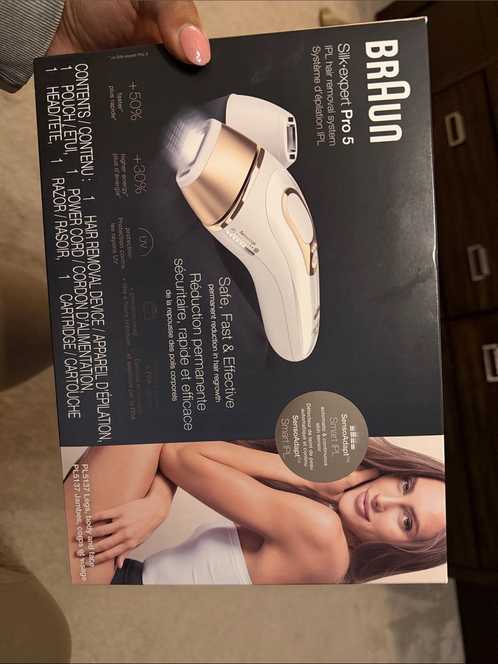 Braun Silk-expert Pro 5 White & Gold IPL Hair Removal Device